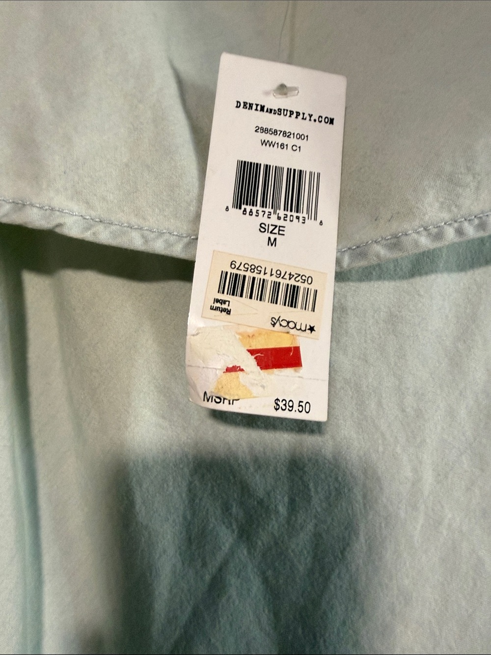 American Rag Light Sage Off-Shoulder Ruffle Dress - Picture 3 of 4